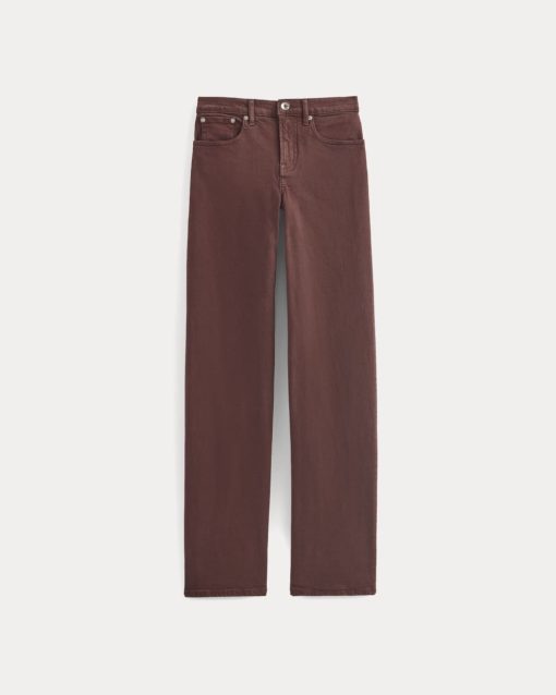 Alternative view of The Column Jean | Bitter Chocolate | 33 Inseam