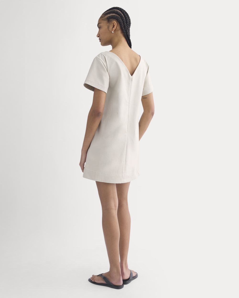 Boatneck Mini Dress | Peyote - Image 6