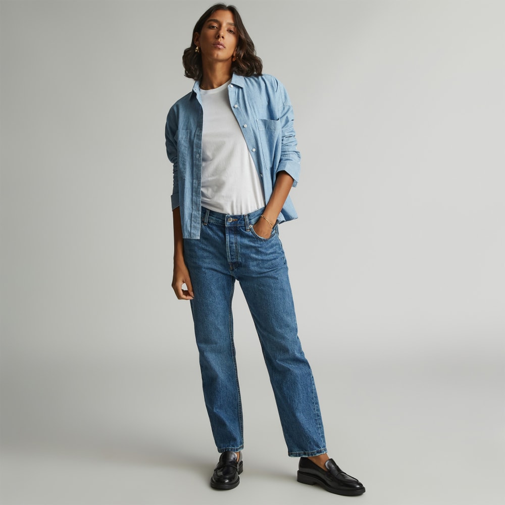 The Rigid Slouch Jean | Washed Indigo | 27.5 Inseam