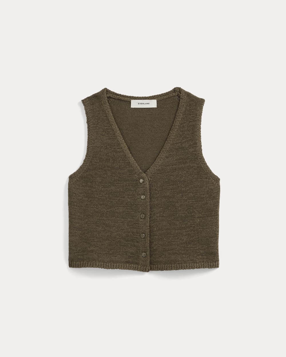 Button-Front Tank in Tape Yarn | Beech - Image 2