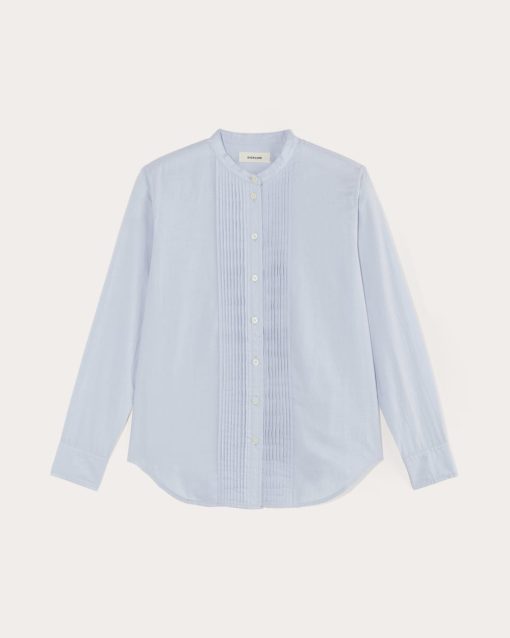 Alternative view of The Tuxedo Shirt in Silky Cotton | Light Blue