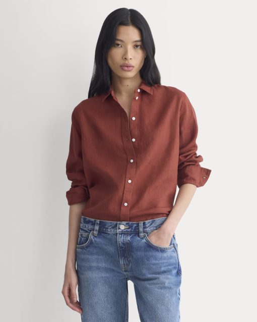 The Must-Have Shirt in Linen | Henna Red