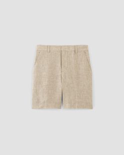 Alternative view of The 7 Linen Trouser Short | Cornstalk Chambray