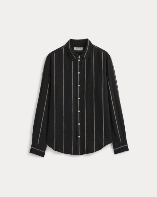 Alternative view of The Must-Have Shirt in Linen | Black