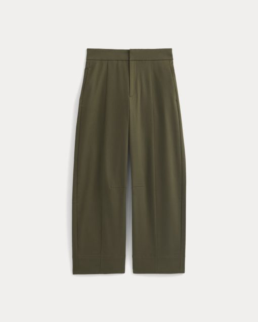 Alternative view of Seamed Balloon Pant | Olive Night