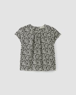 Alternative view of The Gathered Neck Top | Black / Bone Mini Floral