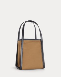 Alternative view of Canvas Mini Lug Tote | Golden Brown