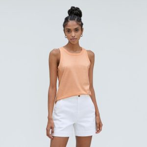 Alternative view of The Tank in Essential Cotton | Apricot