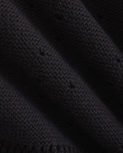 Alternative view of Open-Knit Short in Everyday Cotton | Black