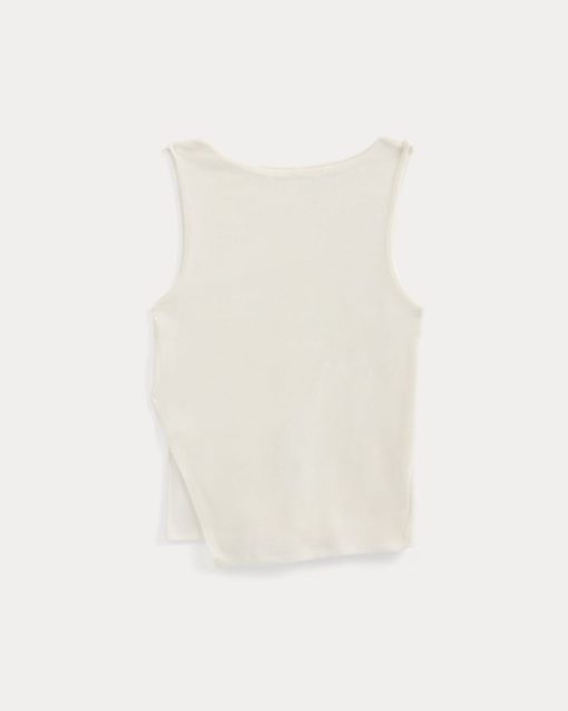 Alternative view of Tissue Boatneck Tank | Bone