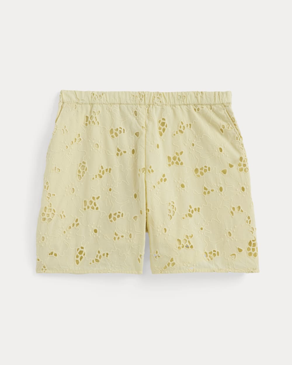 The Eyelet Pull-On Short | Light Yellow - Image 2