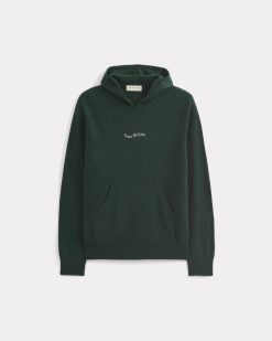 Alternative view of Everlane x Peace & Quiet Cashmere Hoodie | Pine