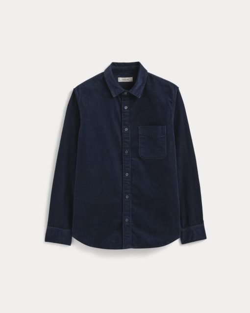 Alternative view of The Classic Shirt in Corduroy | Navy