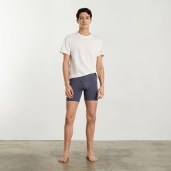 Alternative view of The Supima® Longer Boxer Brief | Uniform | Heather Blue