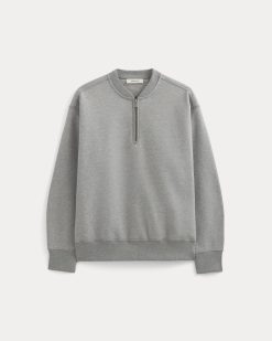 Alternative view of Luxe Fleece Half-Zip Pullover | Vintage Heather Grey