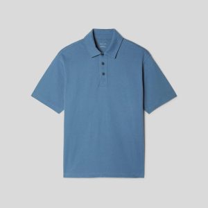 Alternative view of The Premium Weight Relaxed Polo | Bluefin