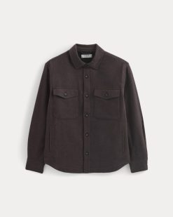 Alternative view of Heavyweight Waffle Twill Overshirt | Heather Earth Brown
