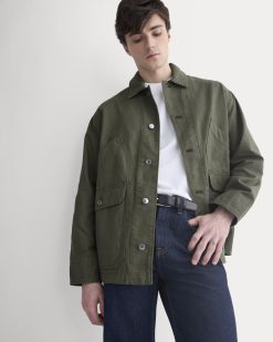 Relaxed Barn Jacket | Olive Night