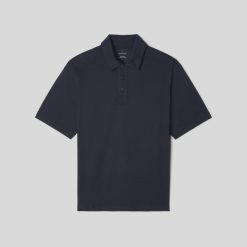 Alternative view of The Premium Weight Relaxed Polo | Black