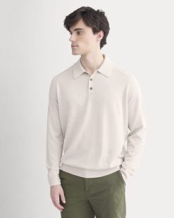 Ultrasoft Polo Sweater | Heathered Oat