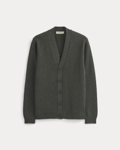 Alternative view of The Classic Cardigan in Everyday Cotton | Heathered Soot