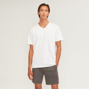 The Organic Cotton V-Neck Tee | White