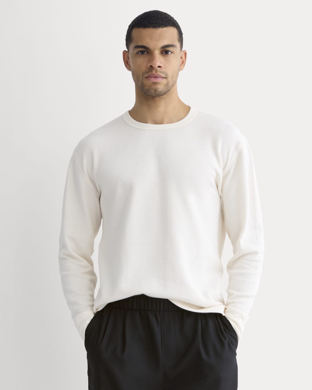 Thermal Crew in Cozy Waffle | Bone