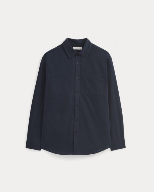 Alternative view of Lightweight Oversized Oxford | Navy