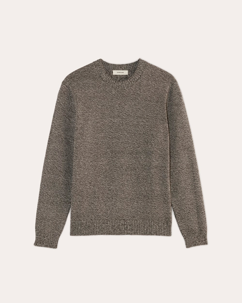 The Classic Sweater in Everyday Cotton | Canvas / Black Twist - Image 2