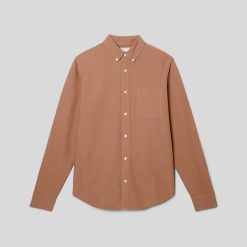 Alternative view of The Classic Oxford Shirt | Carob Brown | Tall