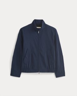 Alternative view of Re:Cycled Nylon Harrington Jacket | Deep Navy