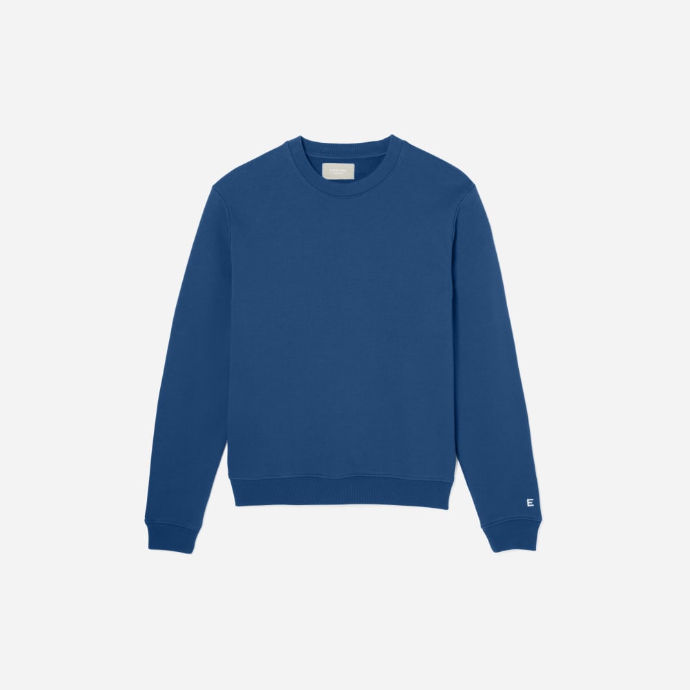 The Track Crewneck Sweatshirt | Deep Blue