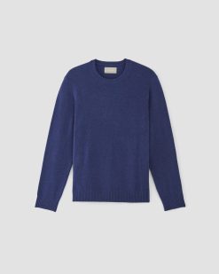Alternative view of The Premium Merino Crew Neck Sweater | Bellwether Blue Heather