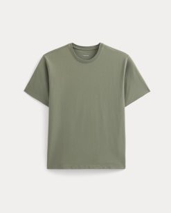 Alternative view of Relaxed Midweight Tee | Agave Green