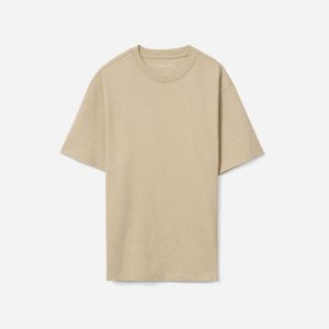 Alternative view of The Premium-Weight Relaxed Crew | Uniform | Heathered Cashew