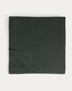 Alternative view of The Cabin Scarf | Heathered Dark Sea