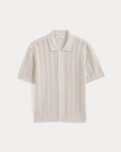 Alternative view of Textured Knit Resort Shirt | Heathered Oat