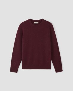 Alternative view of The Cashmere Crew | Burgundy Donegal