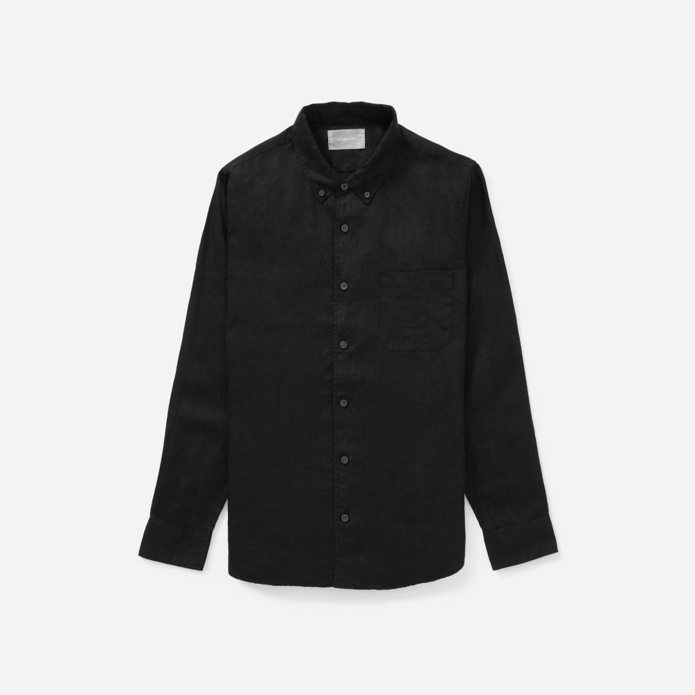 The Classic Shirt in Linen | Black - Image 2