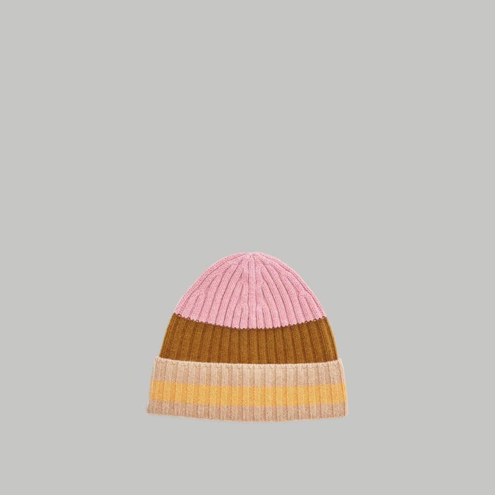 The Cashmere Beanie | Tapenade Multi Stripe - Image 2