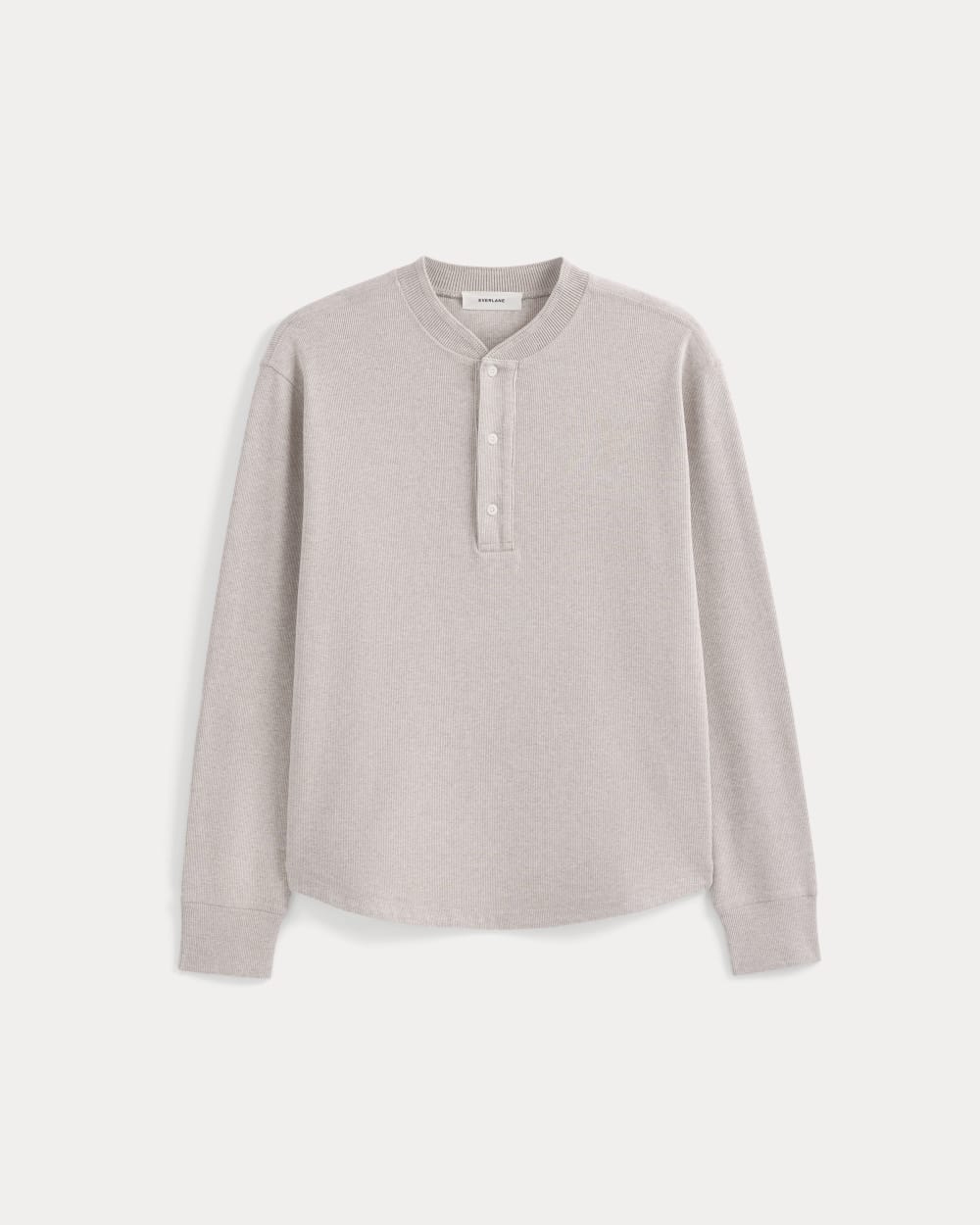 Vintage Rib Henley | Heathered Oatmeal - Image 2