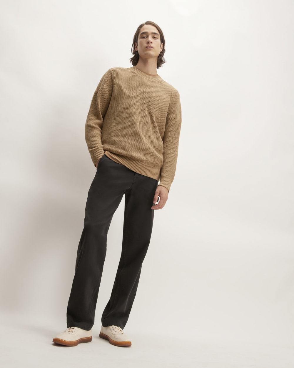The No-Sweat Ribbed Crew | Tiger's Eye - Image 3
