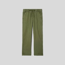 Alternative view of The Canvas Organic Cotton Drawstring Pant | Forest Green