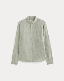 Alternative view of The Classic Shirt in Linen | Elm Gingham