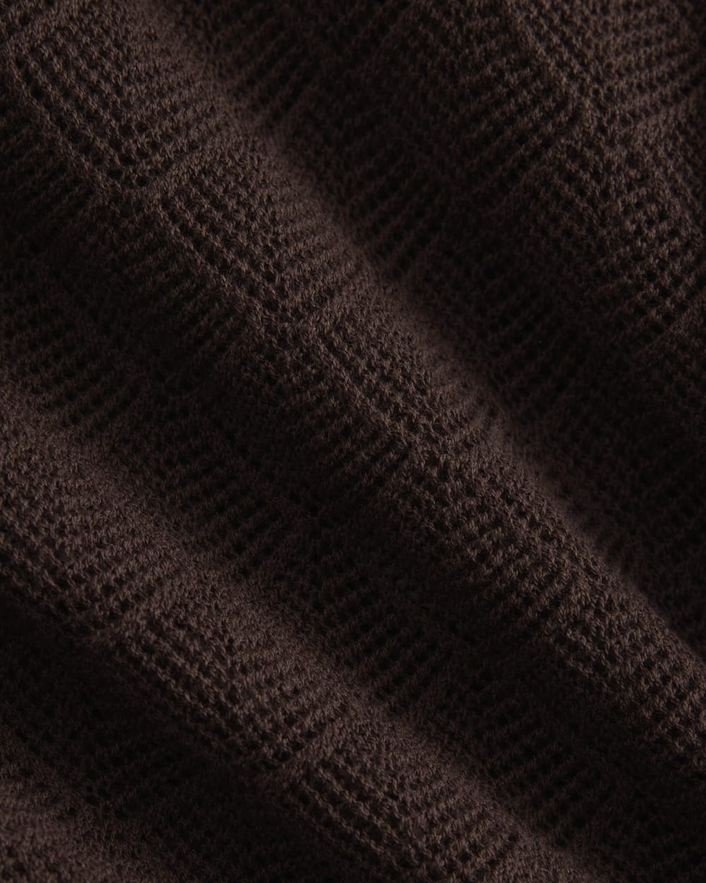 Open-Knit Resort Shirt | Coffee Bean - Image 7
