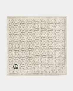 Alternative view of Everlane x Peace & Quiet Silk Bandana | Bone