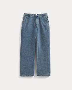 Alternative view of Baggy Rigid Jean | Mid Indigo | 30