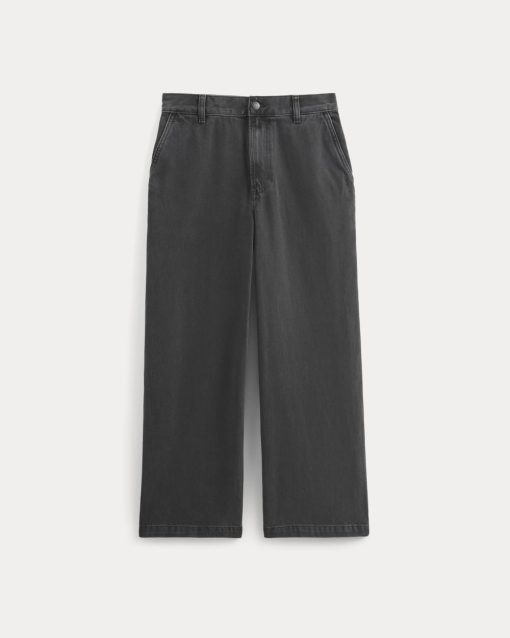 Alternative view of Baggy Rigid Jean | Washed Black | 30