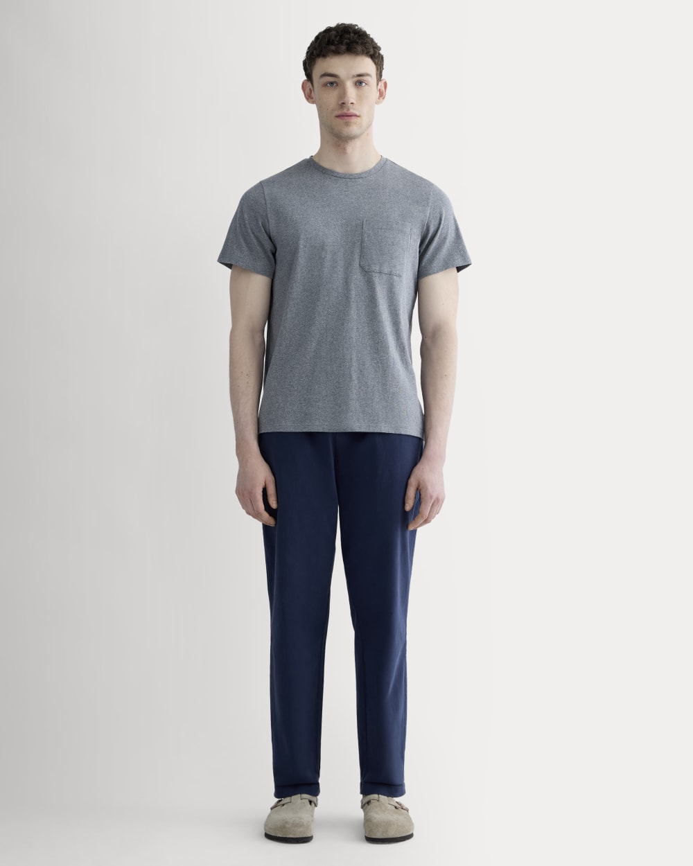 The Premium-Weight Pocket Tee | Uniform | Mid Heathered Grey - Image 3