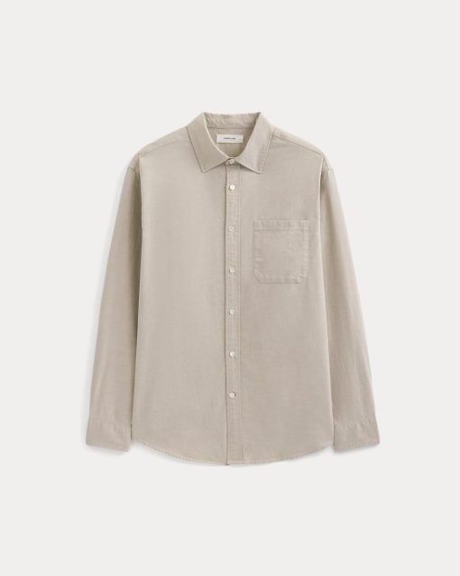 Alternative view of Lightweight Oversized Oxford | Chinchilla Chambray